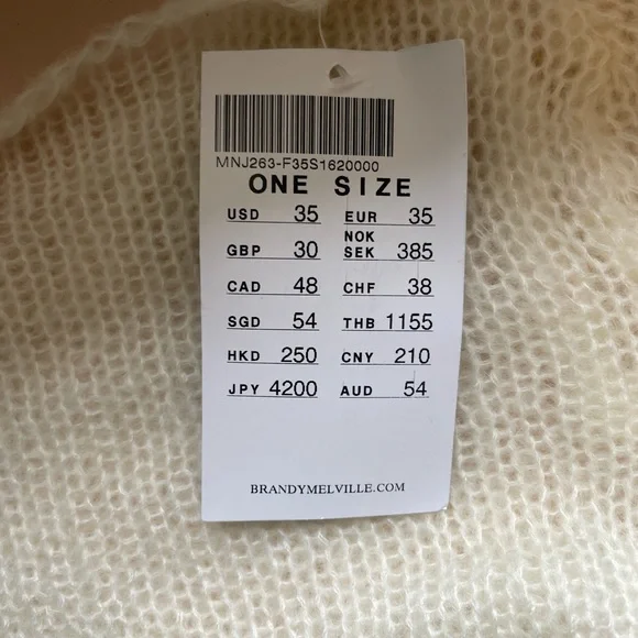 Brandy Melville cream sweater - Picture 3 of 3